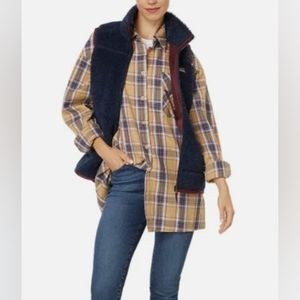 L.L. Bean Navy and Burgundy Vest